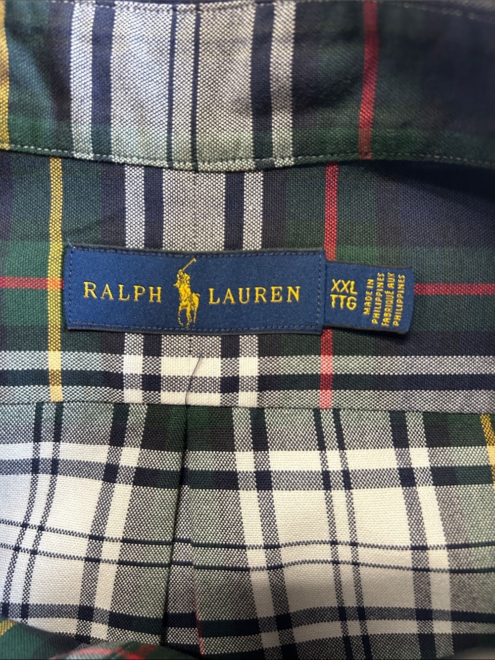 Ralph Lauren long sleeve button down collar shirt.  XXL - Picture 7 of 7